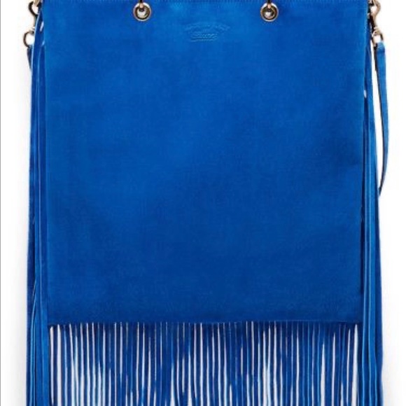 Brand New Gucci bamboo handle-Cobalt Blue - Picture 1 of 8